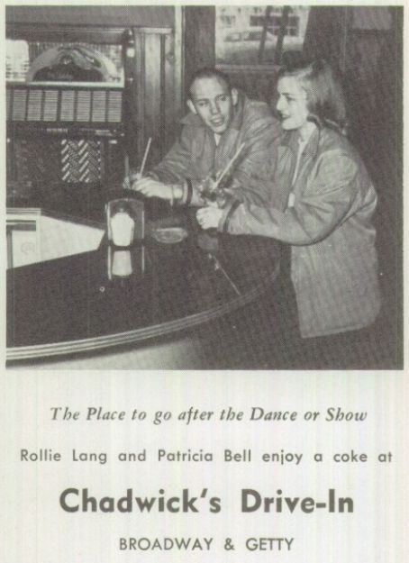 Chadwicks Drive-In - 1955 Muskegon Heights High School Yearbook